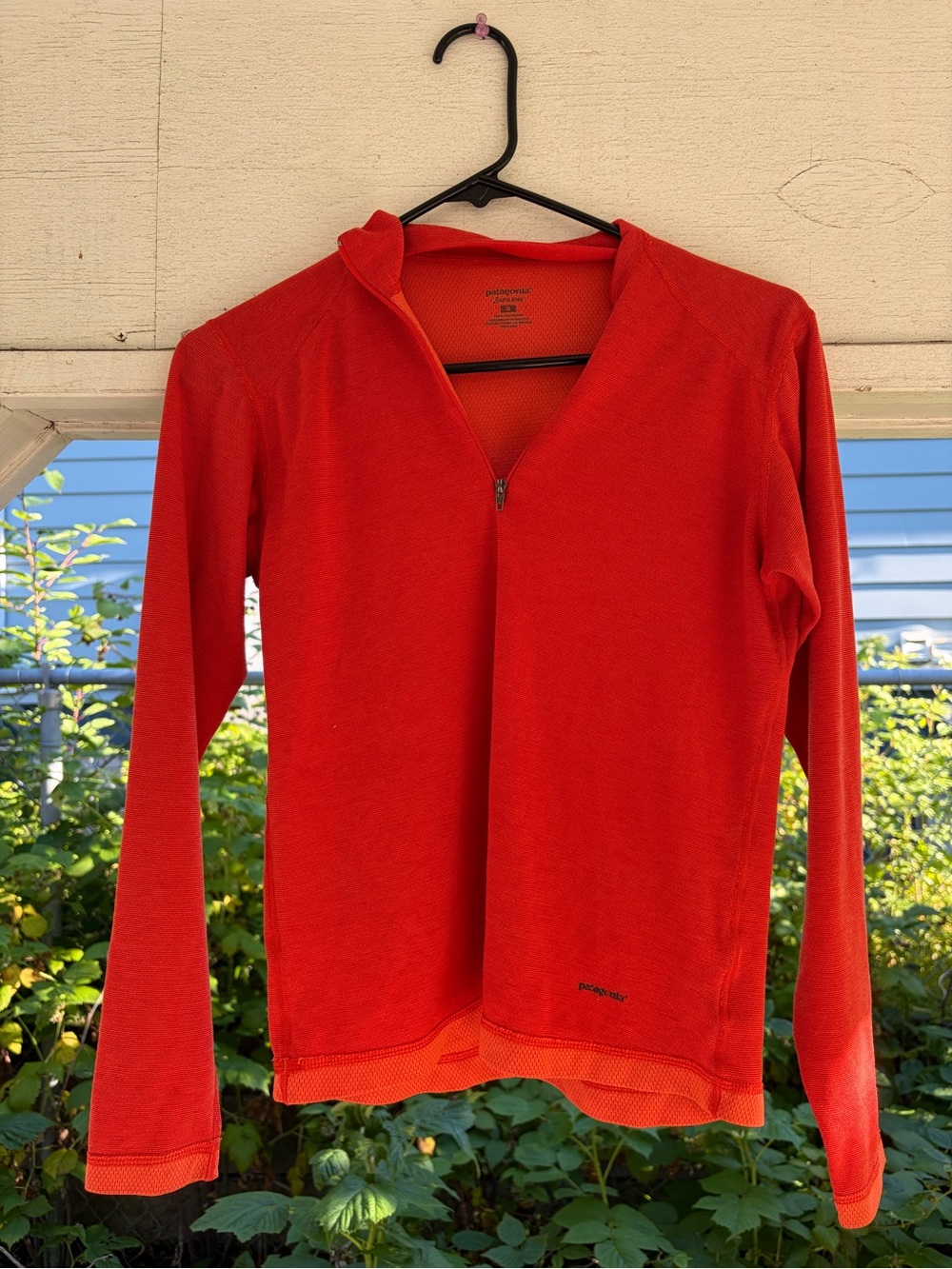 Patagonia Red Half-Zip Athletic Pullover